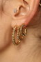 Heliophilia Silver Pendientes de Latón con Circón Multicolor